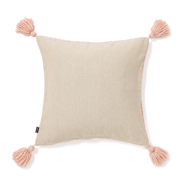 シェニールストライプ クッションカバー 45×45 ピンク（057）