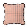 ウィンドウペンウェーブ クッションカバー 45×45 オレンジ（019）