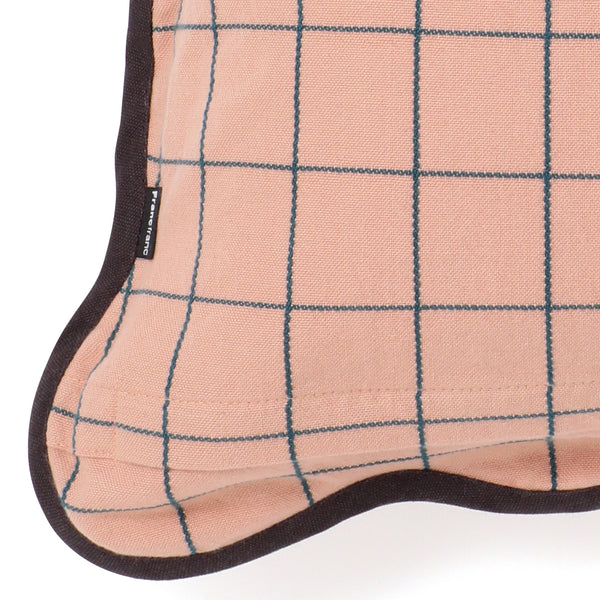 ウィンドウペンウェーブ クッションカバー 45×45 オレンジ（019）