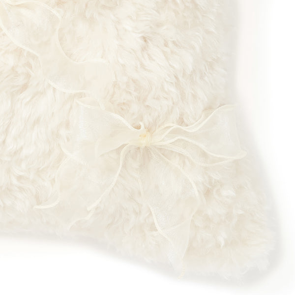 ファー クッションカバー 45×45 アイボリー（E-010） | Francfranc