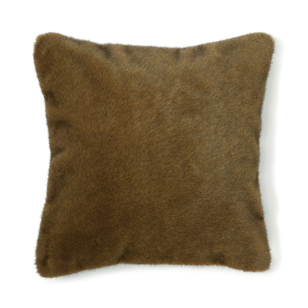 フェイクファー クッション／ブラウン セール】ECO FUR CUSIHON ANIMAL エコファー クッション アニマル柄