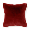 ファー  クッションカバー 450×450 ダークレッド（B-046）