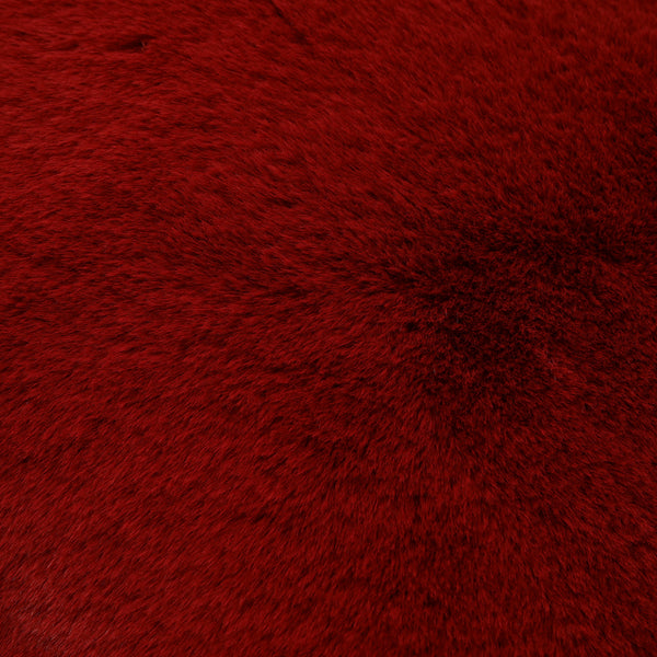ファー  クッションカバー 450×450 ダークレッド（B-046）