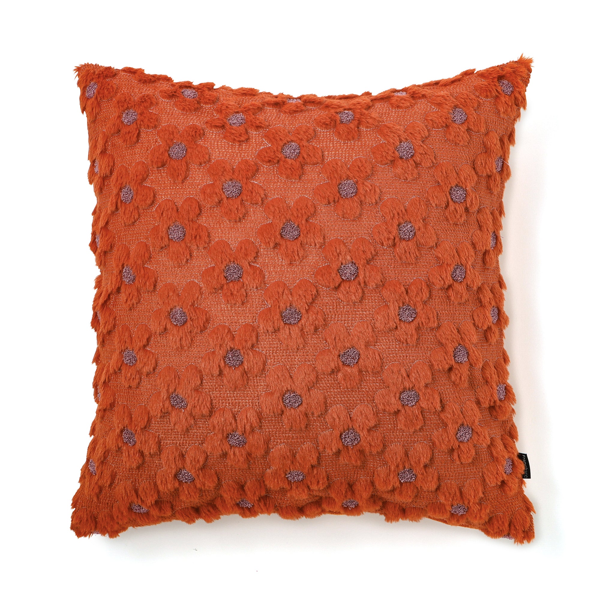 ファー  クッションカバー 45×45 オレンジ（L-050）