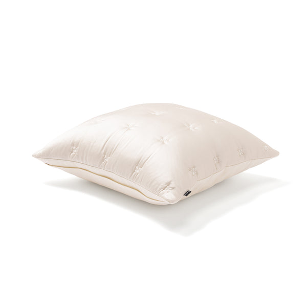 シャイニークロスキルト クッションカバー 450×450 アイボリー（B-081）