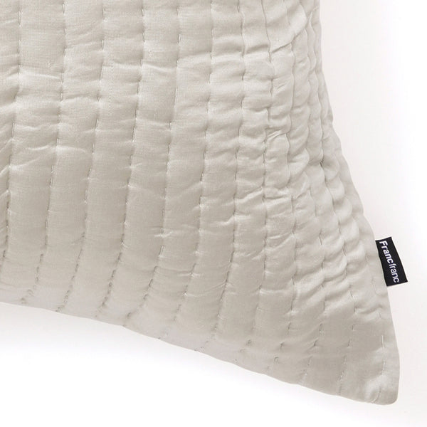 シャイニーステッチ クッションカバー 600×600 ライトグリーン（137