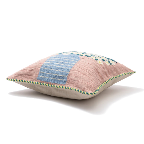 アートEMBフラワー クッションカバー 450×450 マルチ（049）