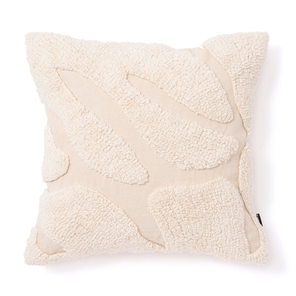 タフトドローイング クッションカバー 450×450 ナチュラル（B-025