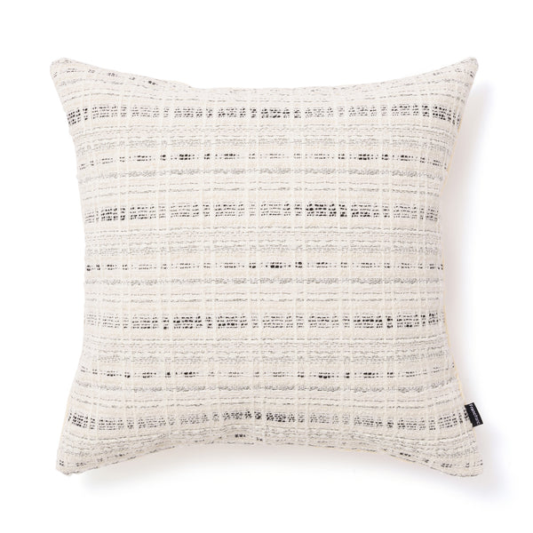 モノクロツイード クッションカバー 450×450 ホワイト×ブラック（086