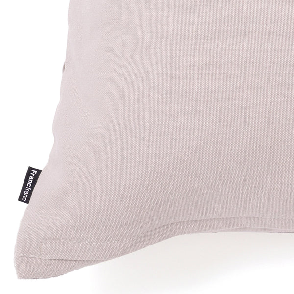 ベルベットスモッキング クッションカバー 450×450 ライトグレー（009）