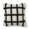 チェックボア クッションカバー 450×450 ホワイト（031）