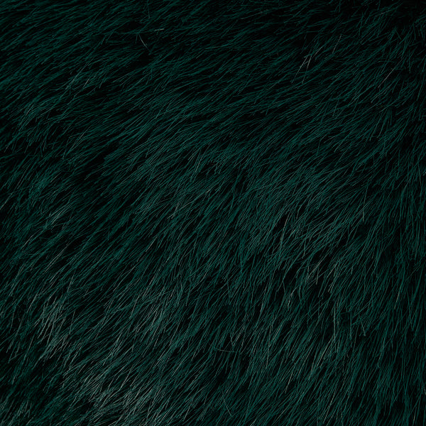エコファー  クッションカバー 450×450 ダークグリーン（P-034）