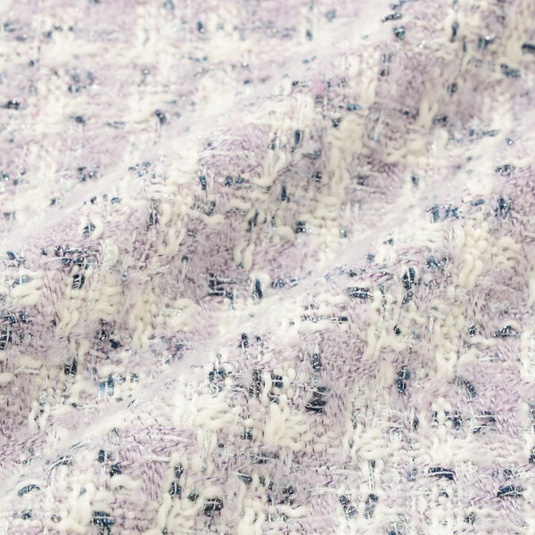 ファンシーツイード クッションカバー 450×450 パープル（B-114）