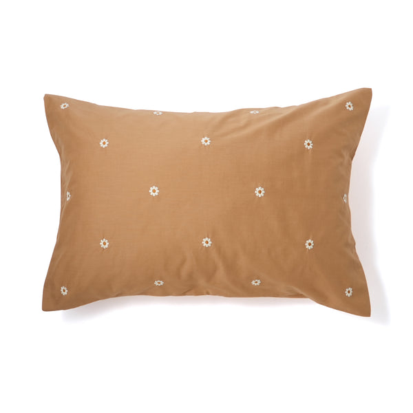 デイジーエンブロイダリー まくらカバー 700×500 ベージュ