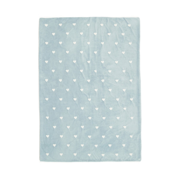 WARMY ハート 掛け布団カバー シングル ブルー