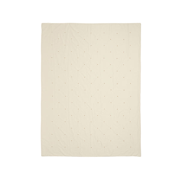 デイジーエンブロイダリー 掛け布団カバー ダブル アイボリー