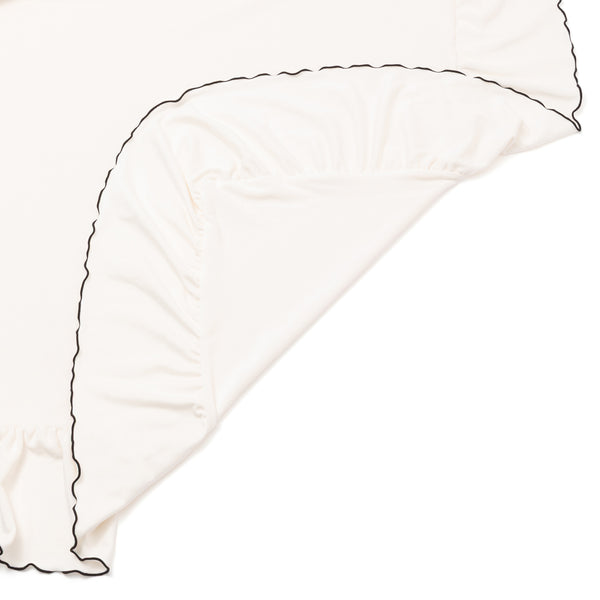 Francfranc WARMY アルガンオイル加工　カバーセット シングル オンラインショップ限定】WARMY アルガンオイル加工 フリル