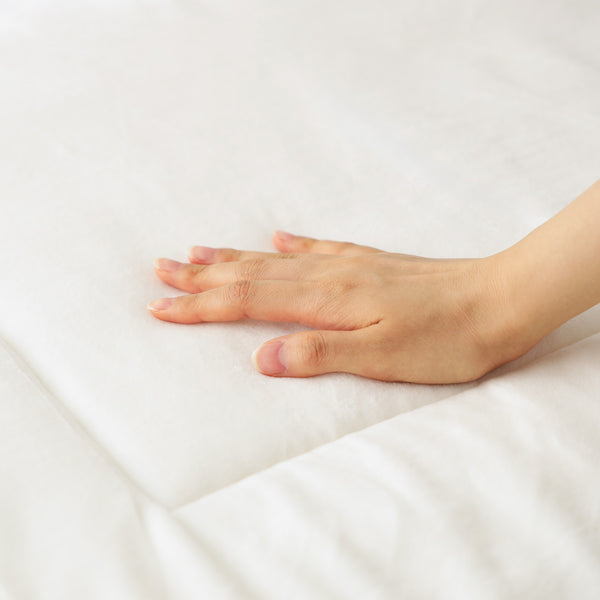 WARMY アルガンオイル加工 フリル 掛け布団カバー セミダブル ホワイト×ブラック