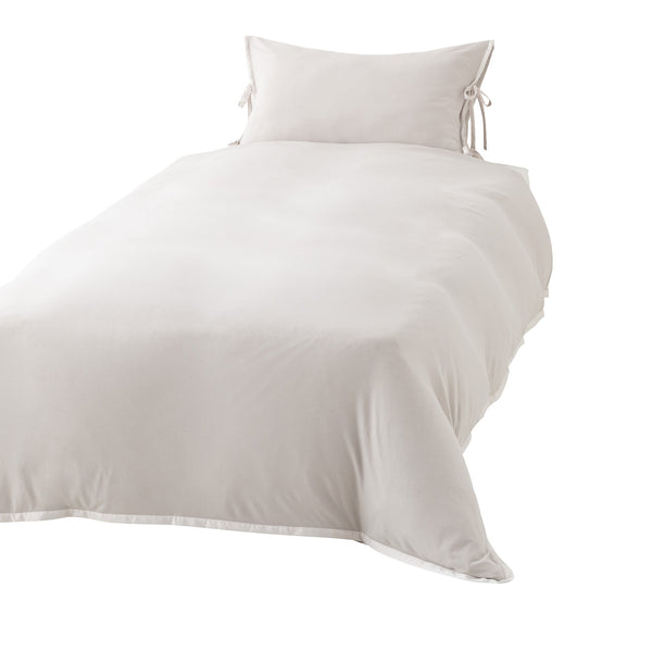 CICA加工 スリムリボン 枕/掛け布団 カバー CICA加工 サテンリボン 掛け布団カバー シングル グレージュ