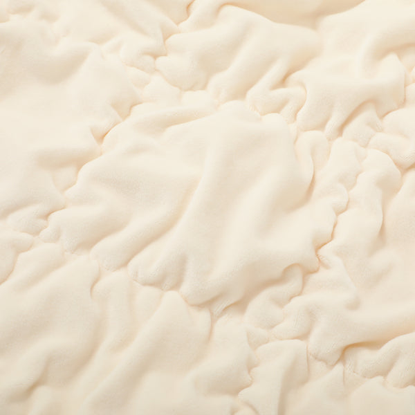 フランフラン　WARMY スクエアキルト掛け布団カバー ダブル アイボリー　美品 WARMY スクエアキルト 掛け布団カバー ダブル アイボリー | Francfranc