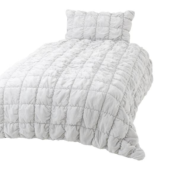 WARMY スクエアキルト 掛け布団カバー ダブル グレー | Francfranc