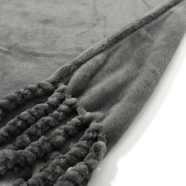 ゴーディス なめらか スロー（ひざ掛け） 1500×800 ダークグレー