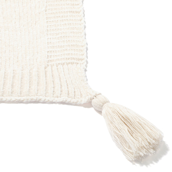 シャーリー スロー（ひざ掛け） 1500×800 アイボリー