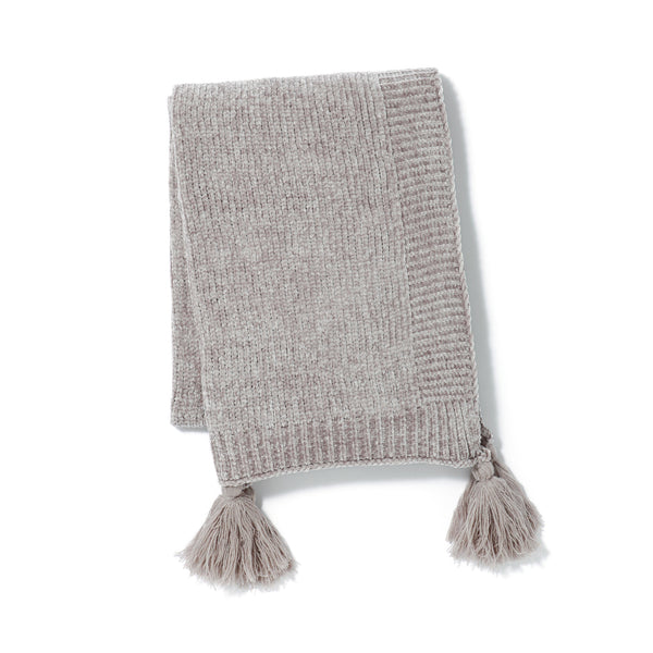 シャーリー スロー（ひざ掛け） 1500×800 グレー