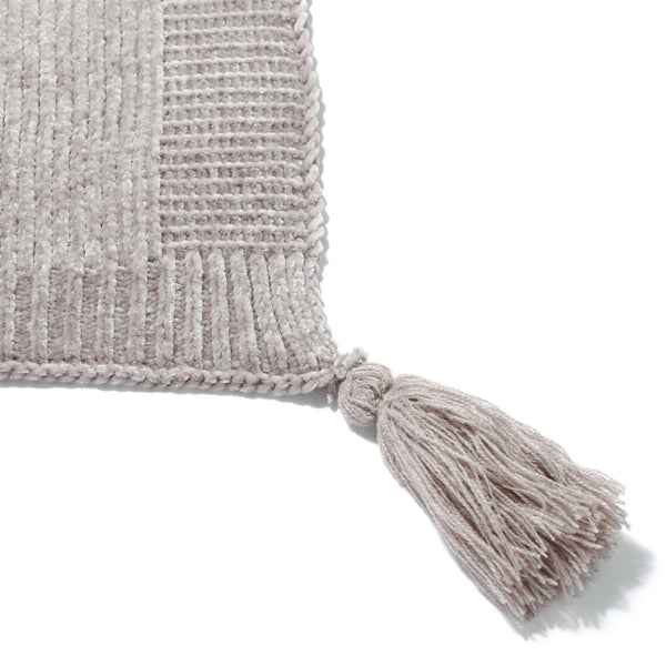 シャーリー スロー（ひざ掛け） 1700×1300 グレー