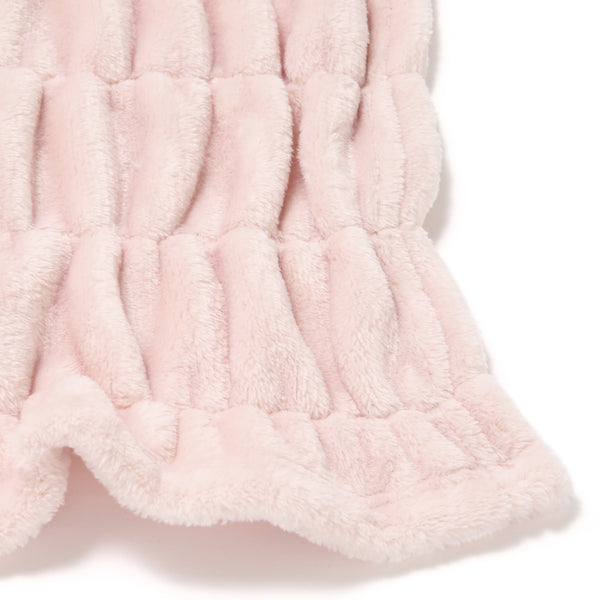 フラッフィーリップル スロー（ひざ掛け） 1700×1300 ピンク