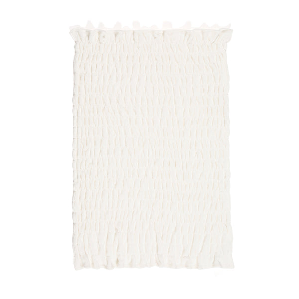 フラッフィーリップル スロー（ひざ掛け） 1500×800 アイボリー