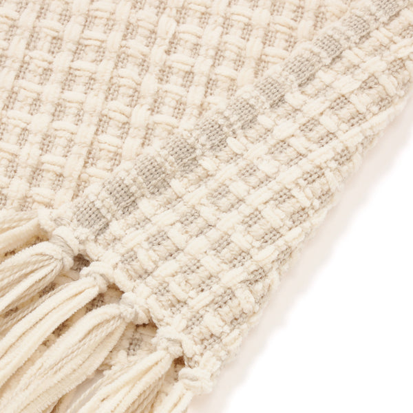 ソフトシェニールスロー（ひざ掛け） 1700×1300 ピンク×ベージュ