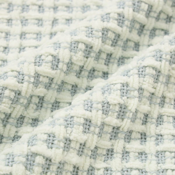 ソフトシェニールスロー 1700×1300 ライトグリーン×ライトブルー