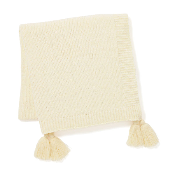 シャーリー スロー（ひざ掛け） 1700×1300 ライトイエロー