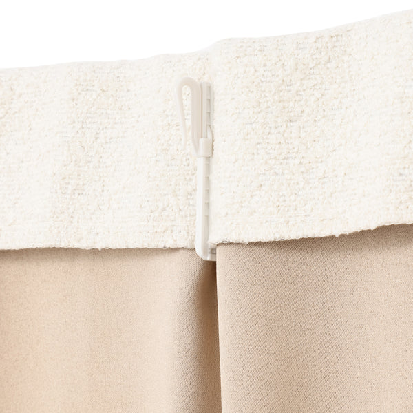 ブークレ ドレープカーテン H2000×W1000 アイボリー | Francfranc