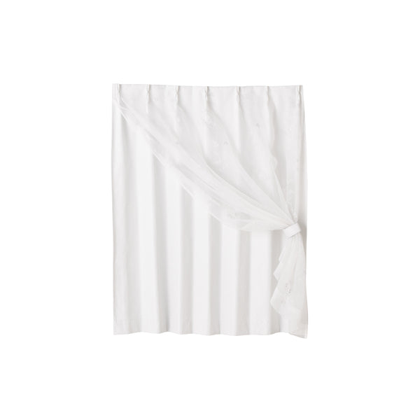 イリス×フローラ ダブルカーテン H1350×W1000 ライトブルー