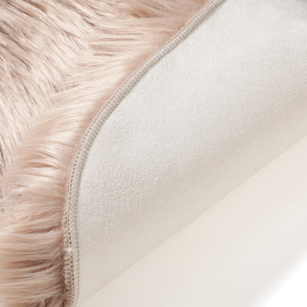 ★新品★Francfranc ファーモラウンドラグ ファーモ ラグ M 1600×500 グレージュ | Francfranc（フランフラン