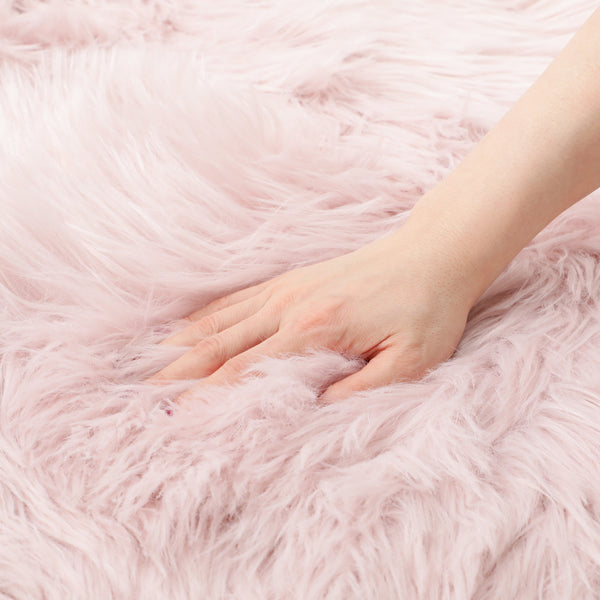 ファーモ ラグ L 1600×900 ライトピンク