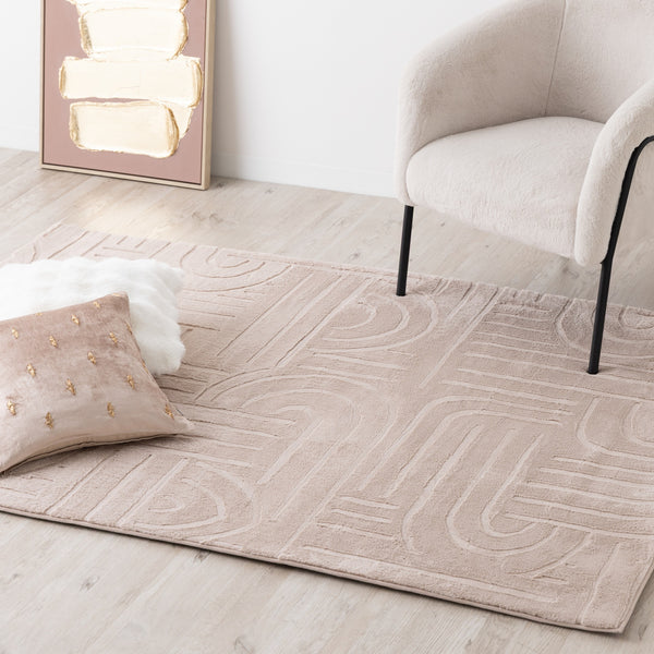 アレーナ ホットカーペットラグ M 1900×1400 ライトブラウン