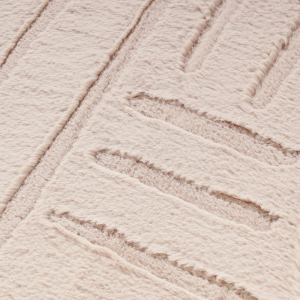 アレーナ ホットカーペットラグ L 1900×1900 ライトブラウン