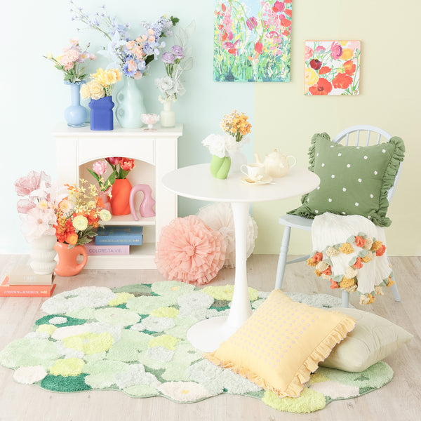 フロレゾン ラグ 1700×1300 グリーン