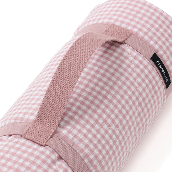 チェックフリル レジャーシート 1400×1000 ピンク