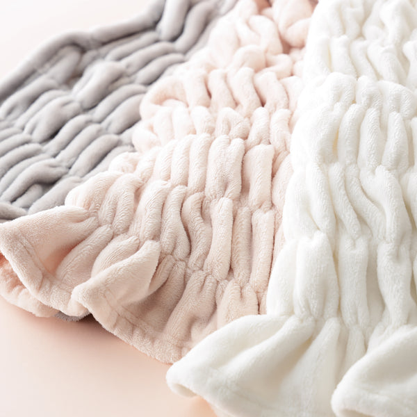 WARMY CICA リップル ブランケット（毛布） シングル 1400×2000 ピンク
