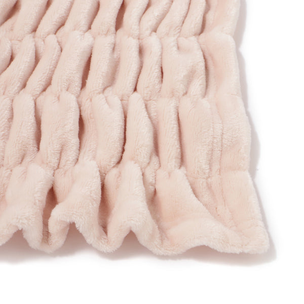 WARMY CICA リップル ブランケット（毛布） ダブル 1800×2000 ピンク