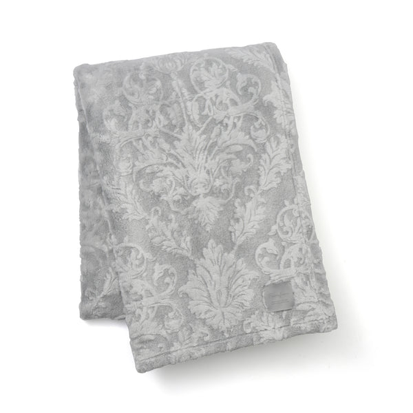 WARMY ダマスク ブランケット（毛布） シングル グレー