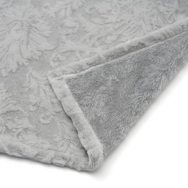 WARMY ダマスク ブランケット（毛布） シングル グレー