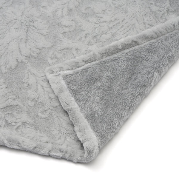 WARMY ダマスク ブランケット（毛布） ダブル グレー