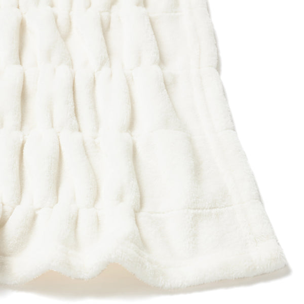 WARMY リップルブランケット（毛布） シングル アイボリー