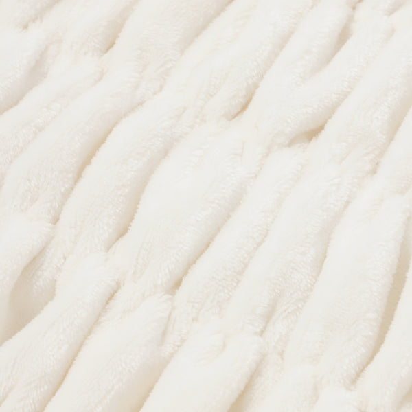WARMY リップルブランケット（毛布） ダブル アイボリー