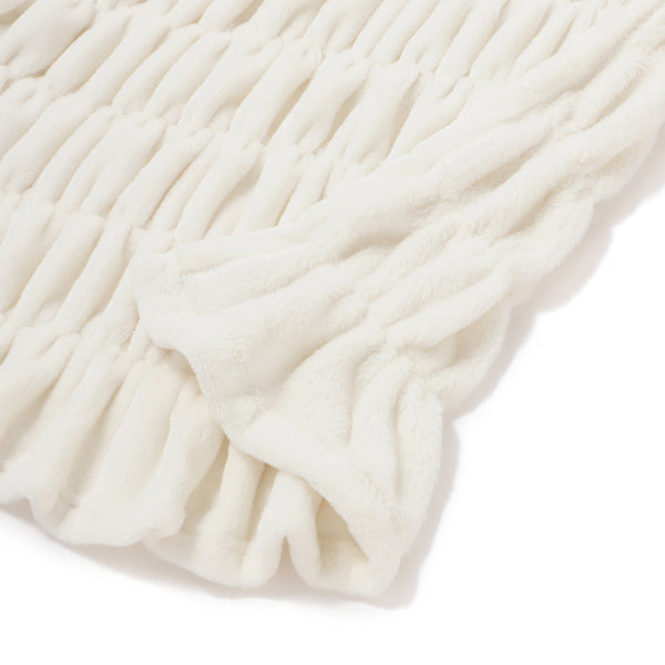 WARMY リップルブランケット（毛布） ダブル アイボリー